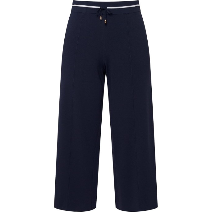 Womenswear Plus Size Curvy Oversize Straight Leg Cropped Knit Pants 817344