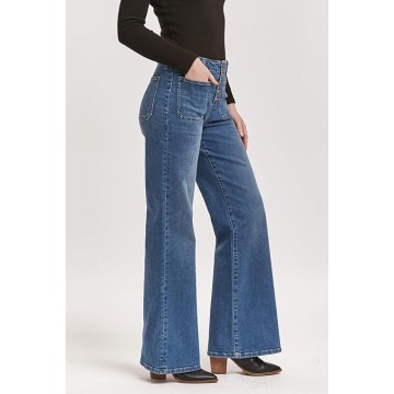 DEAR JOHN James Wide Leg Women&#39;s Jeans High Rise Full Inseam