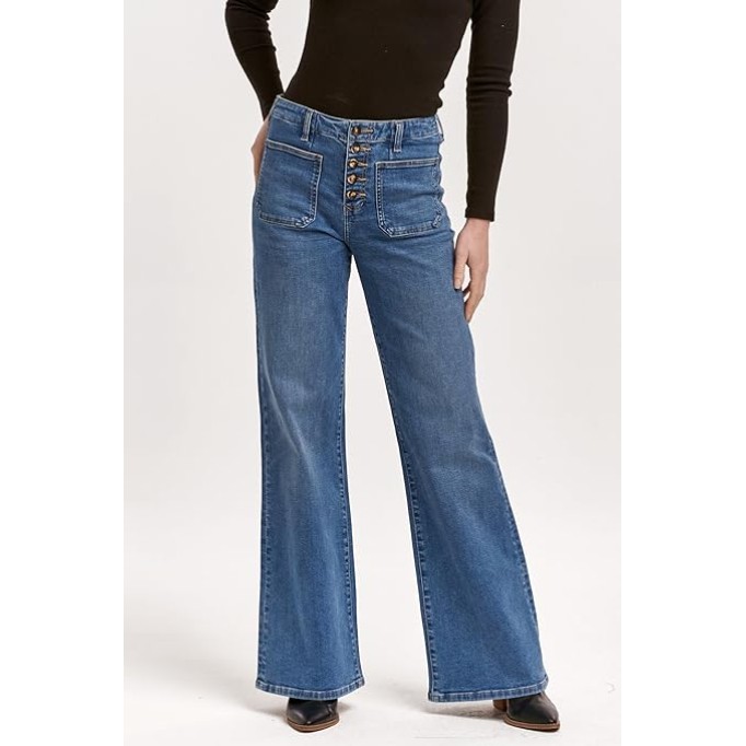 DEAR JOHN James Wide Leg Women&#39;s Jeans High Rise Full Inseam