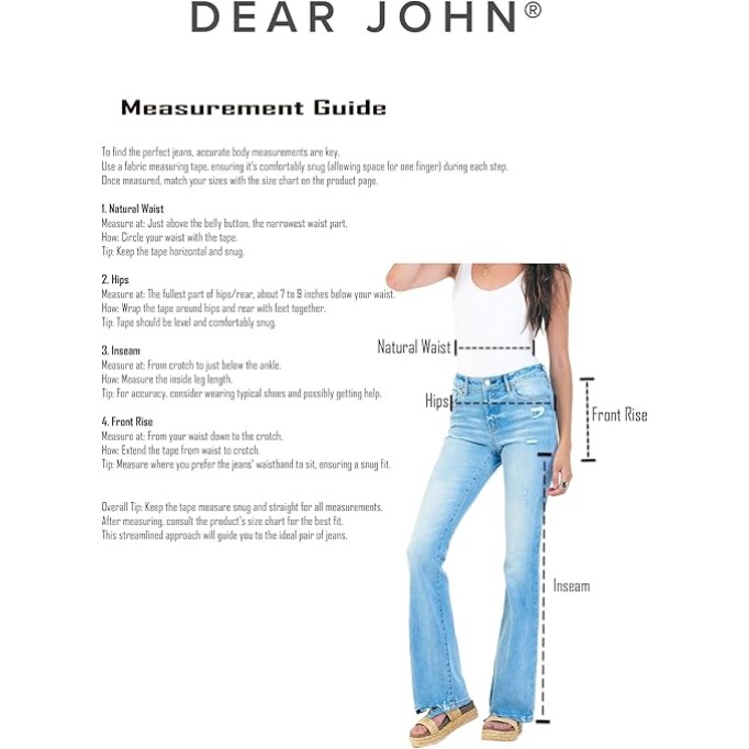 DEAR JOHN James Wide Leg Women&#39;s Jeans High Rise Full Inseam