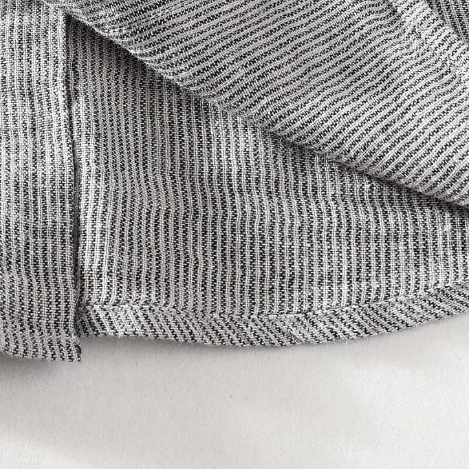 Men's Striped Short Sleeve Shirt - Square Collar, Cotton Renbom