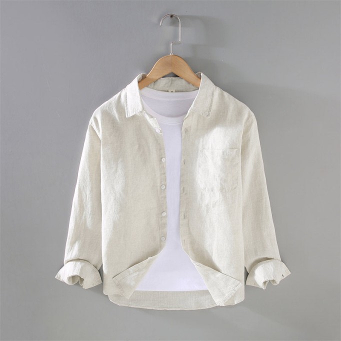 Simple Pure Renbom Long Sleeve Shirt