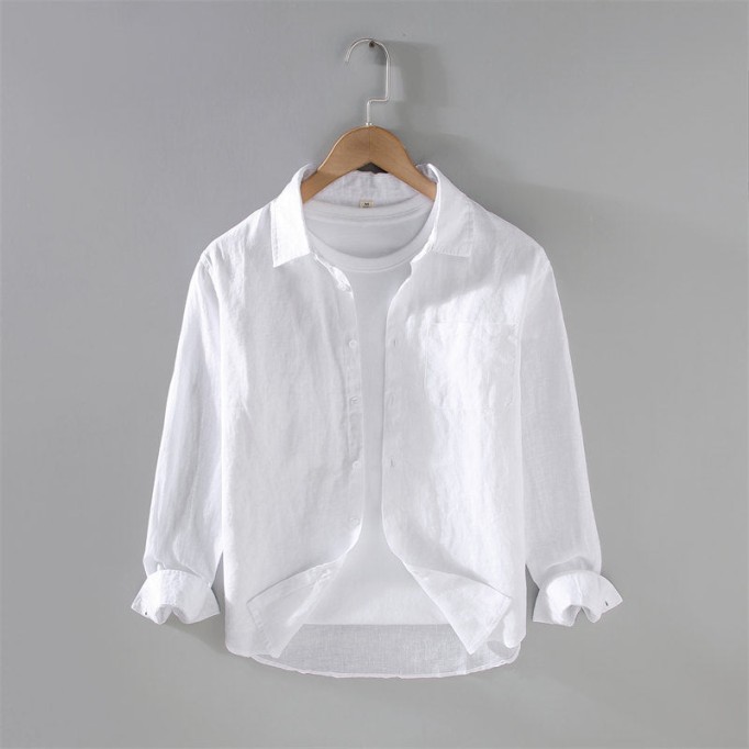 Simple Pure Renbom Long Sleeve Shirt