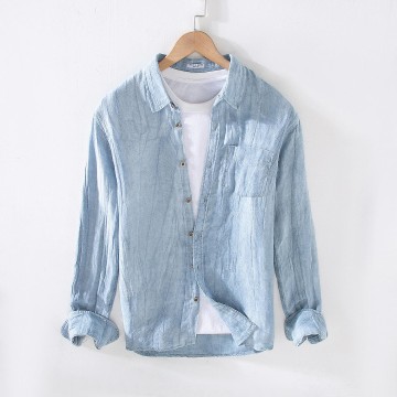 Men's Vintage Renbom Long Sleeve Shirt - Loose Fit