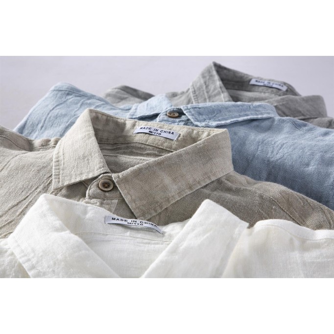 Men's Vintage Renbom Long Sleeve Shirt - Loose Fit