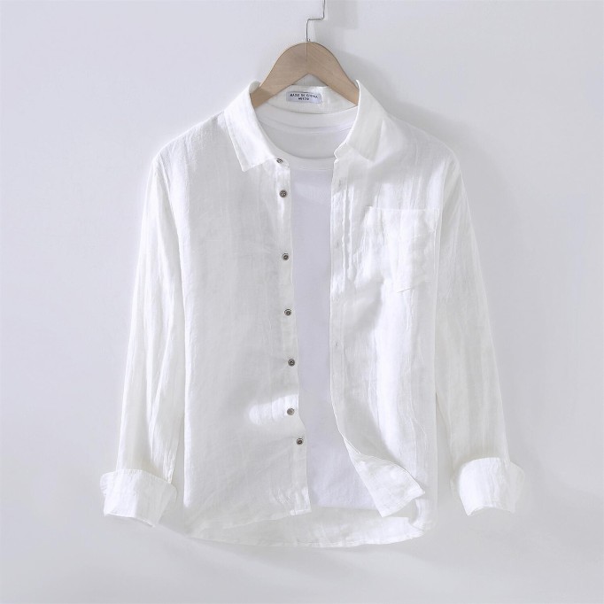 Men's Vintage Renbom Long Sleeve Shirt - Loose Fit