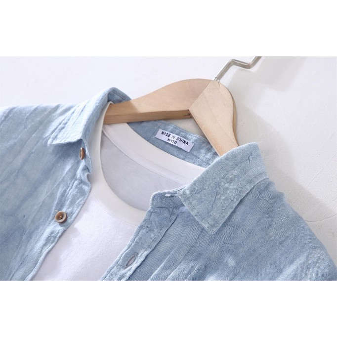 Men's Vintage Renbom Long Sleeve Shirt - Loose Fit