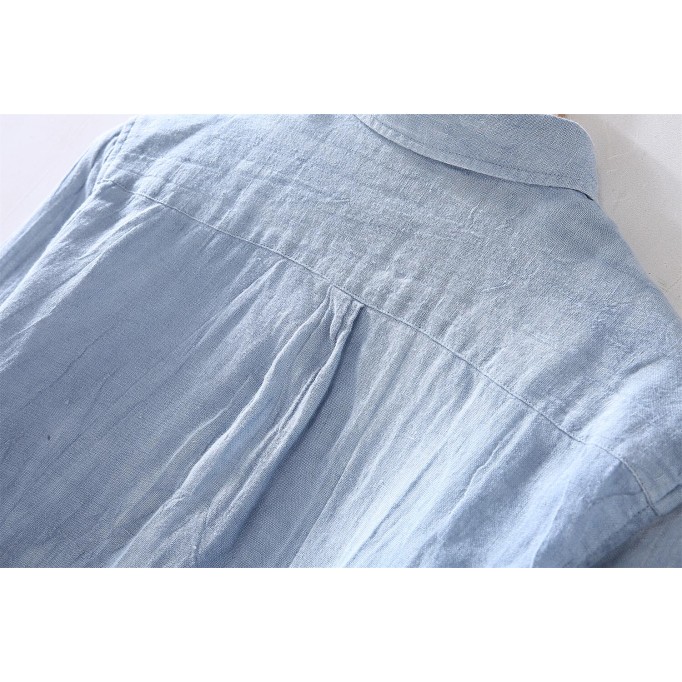 Men's Vintage Renbom Long Sleeve Shirt - Loose Fit