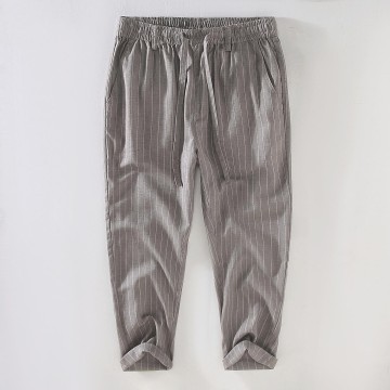 Men's Renbom Striped Drawstring Cropped Pants