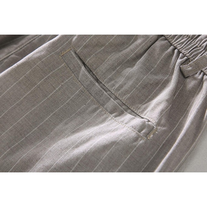 Men's Renbom Striped Drawstring Cropped Pants