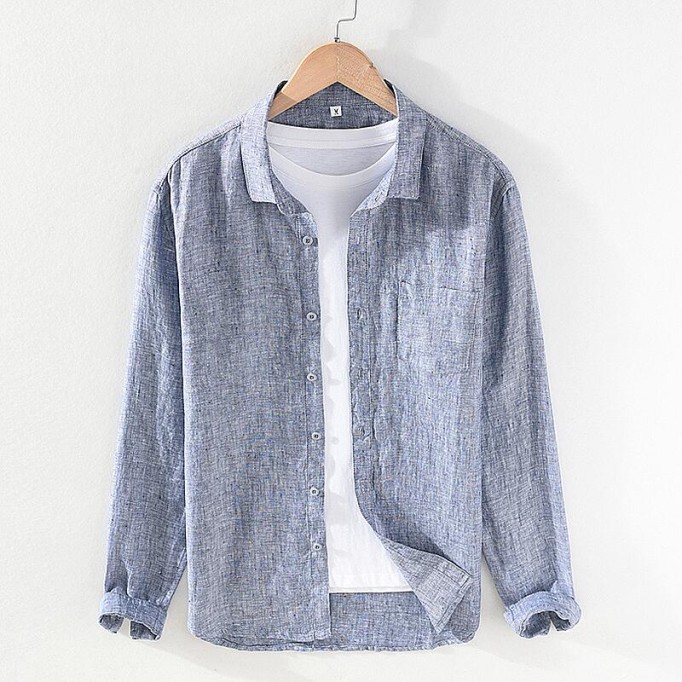 Men's Pure Renbom Long Sleeve Casual Shirt