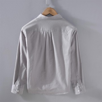 Men's Retro Renbom Cotton Long Sleeve Shirt