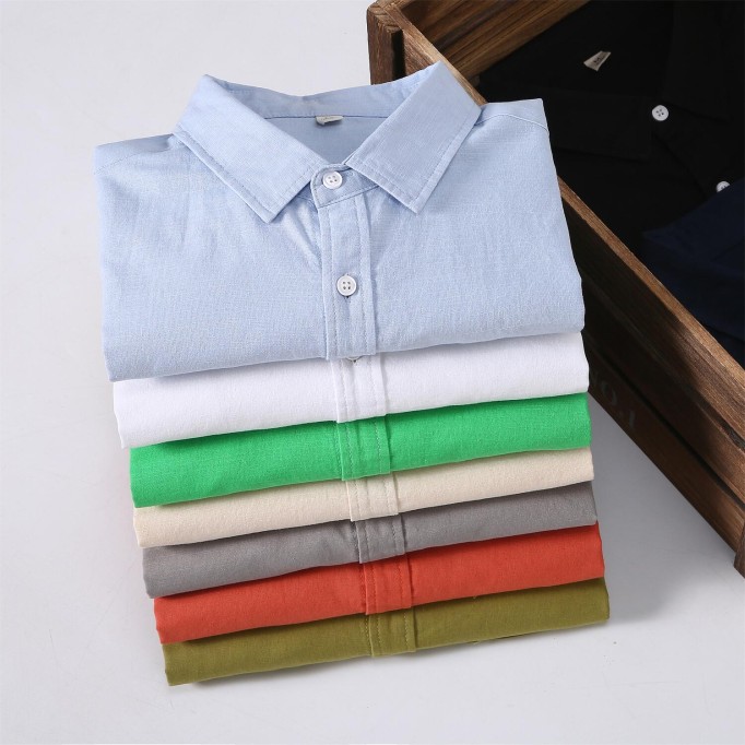 Men's Retro Renbom Cotton Long Sleeve Shirt