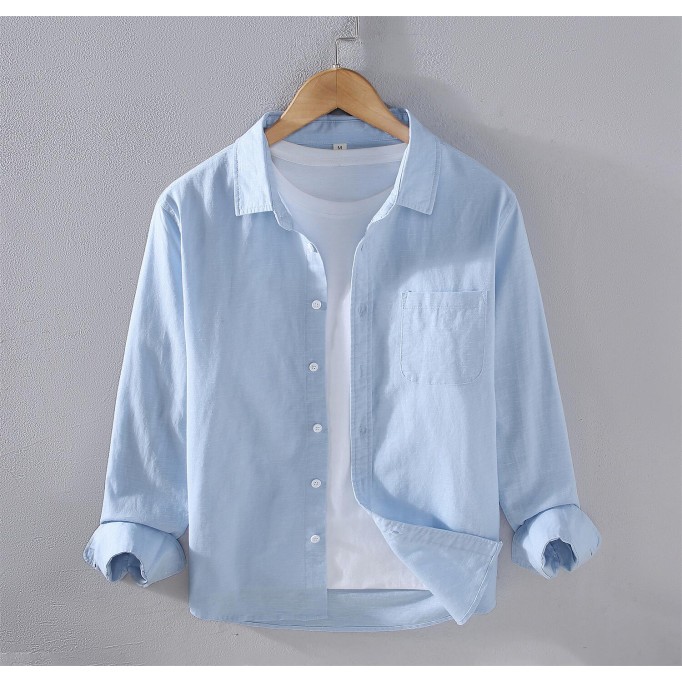 Men's Retro Renbom Cotton Long Sleeve Shirt