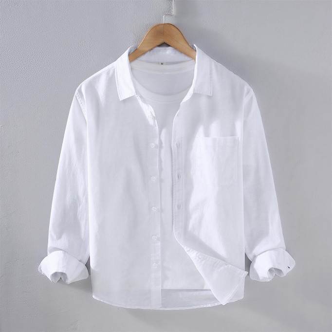 Men's Retro Renbom Cotton Long Sleeve Shirt