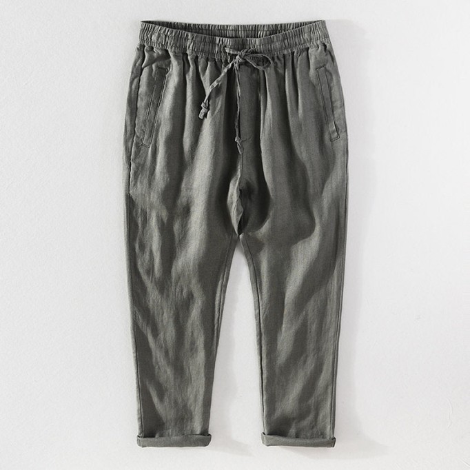 Casual Renbom Elastic Waist Pants