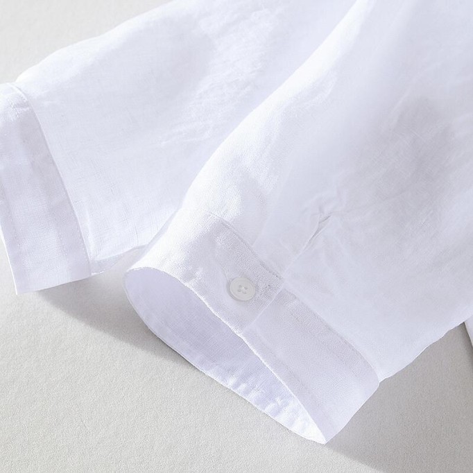 Loose Fit Renbom Shirt - 3/4 Sleeve, Embroidered