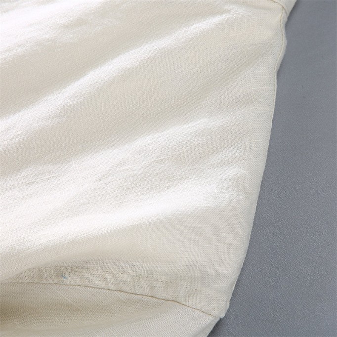 Stand Collar Pure Renbom Long Sleeve Shirt