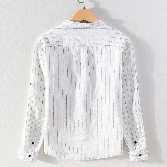 Men's Striped Renbom Long Sleeve Shirt