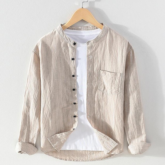 Men's Striped Renbom Long Sleeve Shirt
