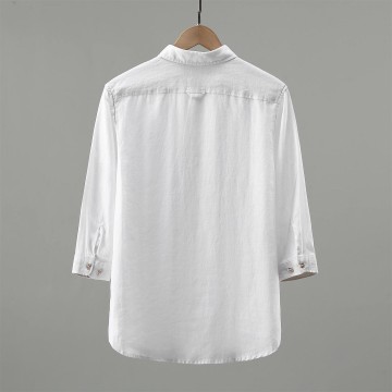 Men's Renbom 3/4 Sleeve Shirt - Loose Fit, Pockets
