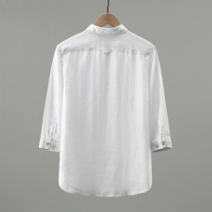 Men's Renbom 3/4 Sleeve Shirt - Loose Fit, Pockets