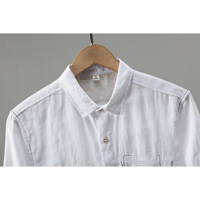 Men's Renbom 3/4 Sleeve Shirt - Loose Fit, Pockets