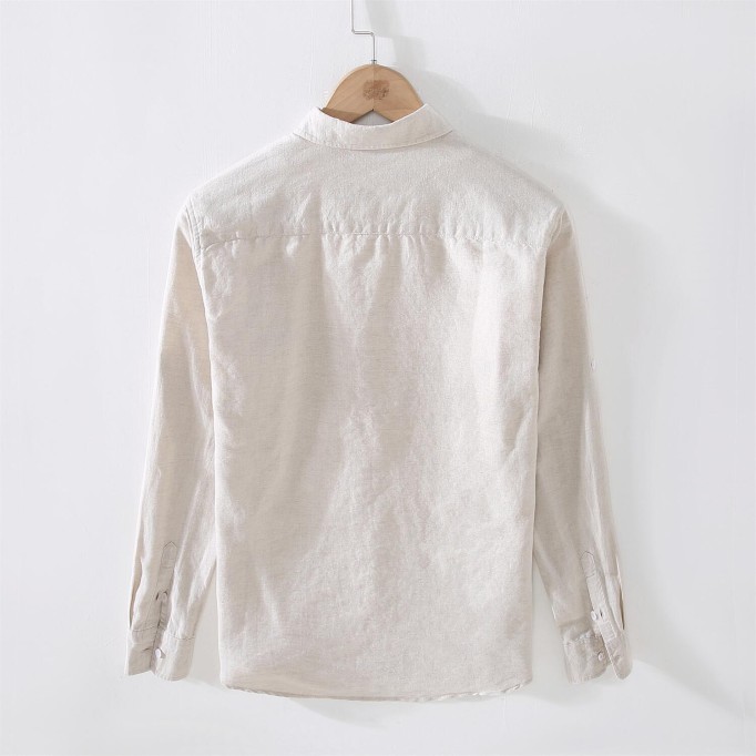 Men's Long Sleeve Cotton Renbom Casual Shirt