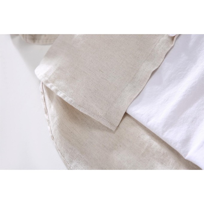 Men's Long Sleeve Cotton Renbom Casual Shirt