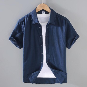 Men's Renbom Short Sleeve Shirt - Square Collar