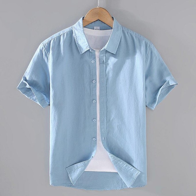 Men's Renbom Short Sleeve Shirt - Square Collar