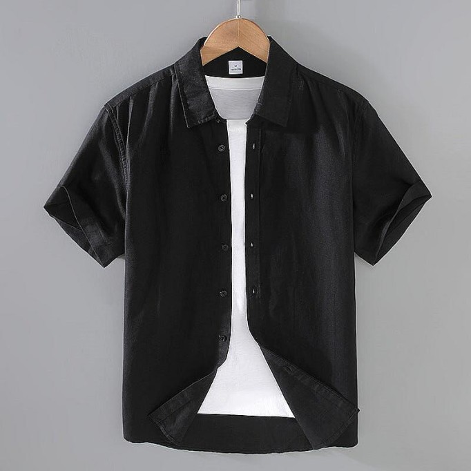 Men's Renbom Short Sleeve Shirt - Square Collar