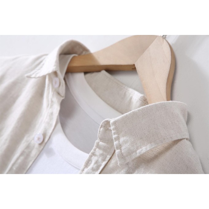 Men's Long Sleeve Cotton Renbom Casual Shirt