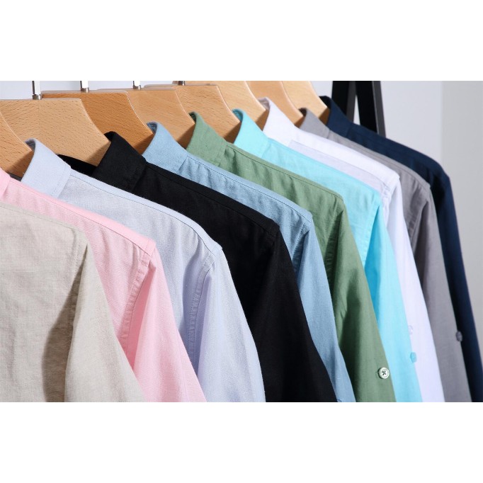 Men's Long Sleeve Cotton Renbom Casual Shirt