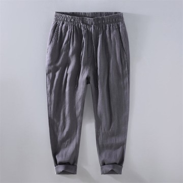 Casual Pure Renbom Drawstring Pants