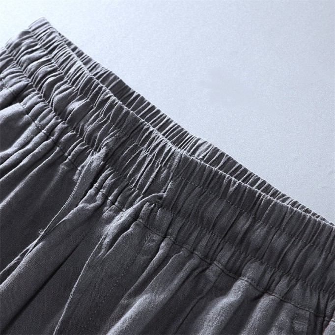 Casual Pure Renbom Drawstring Pants