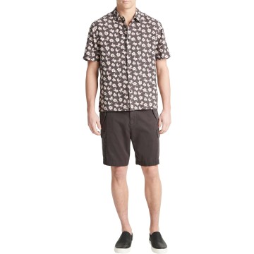 Men's Abstract Daisies Short-Sleeve