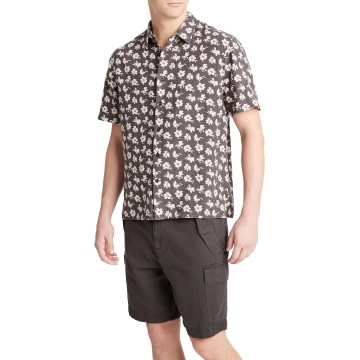 Men's Abstract Daisies Short-Sleeve