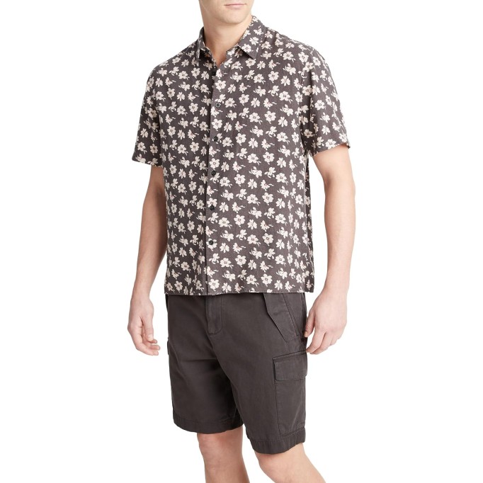Men's Abstract Daisies Short-Sleeve