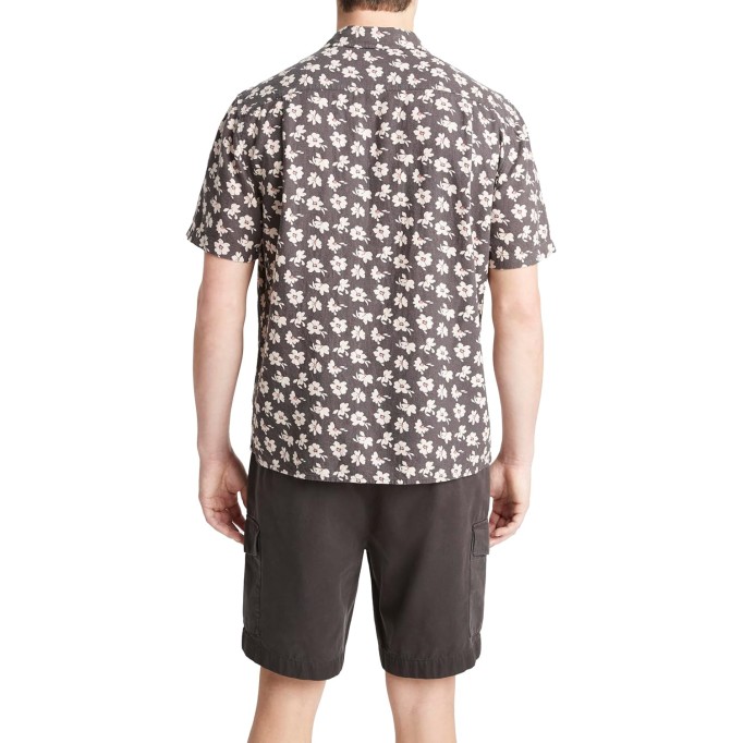 Men's Abstract Daisies Short-Sleeve