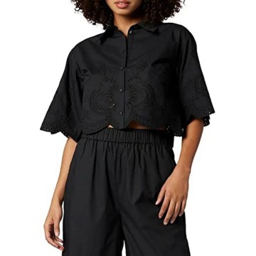 Women's Pheobe Top in Caviar